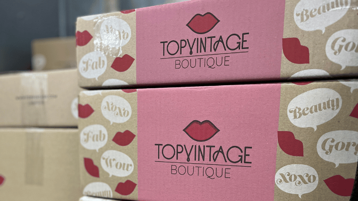 Topvintage verzenddozen - verpakkingsgalerij