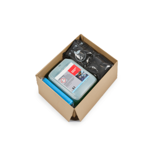 Luchtkussens verpakkt door MINI PAK'R Retail V2